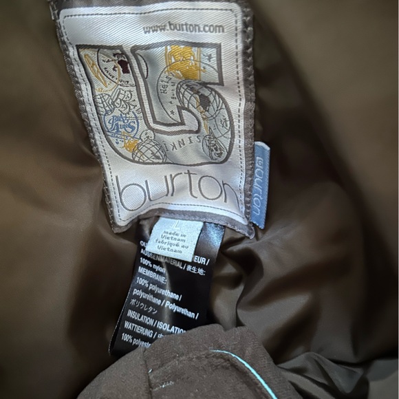 Burton Snow Pants, size Lg, turquoise color, worn once, great condition. - Picture 5 of 5